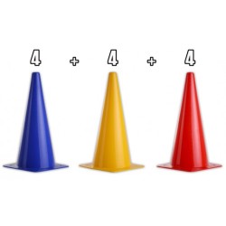 Set of 12 cones - Height: 38 cm