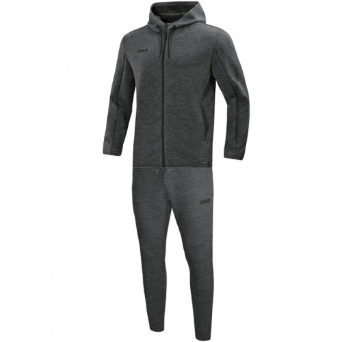 Jogging suit Premium Basics with hood anthracite meliert