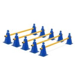 Cone Hurdles Set of 5 Colours Height 23 cm Blue