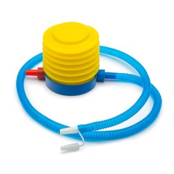 Foot pump for gymnastics balls
