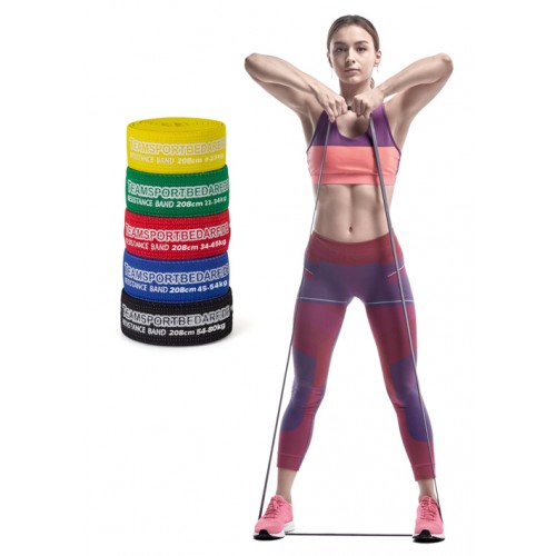 T-PRO resistance band (elastic) 208 cm Yellow