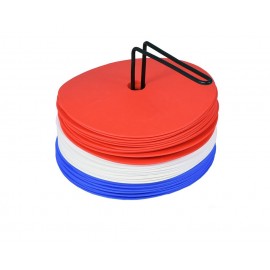 Cawila rubber marker discs set of 30 | non-slip floor marker | 15cm | red/blue/white