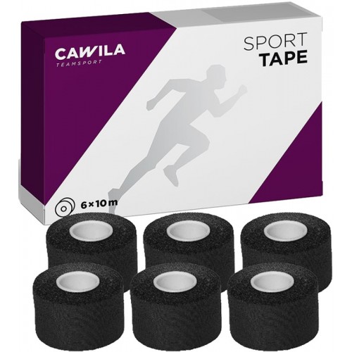 Cawila sports tape COLOR 3.8cm x 10m set of 6 black