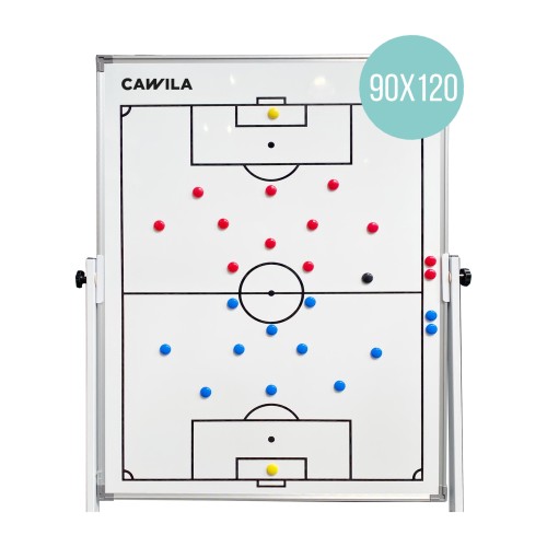 Cawila Football Tactics Board Including Bag | Size: 90 X 120 Cm White