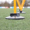 Cawila Pole Base 3 Directions Black